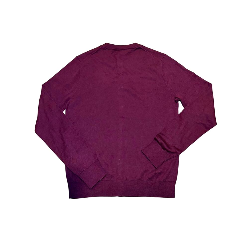 J.Crew Classic Burgundy Cardigan Sweater Jeweled Buttons Size Medium NWT - Picture 5 of 7